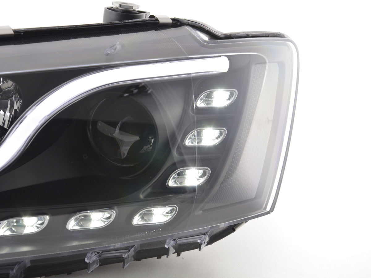 Scheinwerfer Set Daylight LED Tagfahrlicht VW Jetta 6 ab 2011 schwarz Scheinwerfer Set Daylight LED Tagfahrlicht VW Jetta 6 ab 2011 schwarz